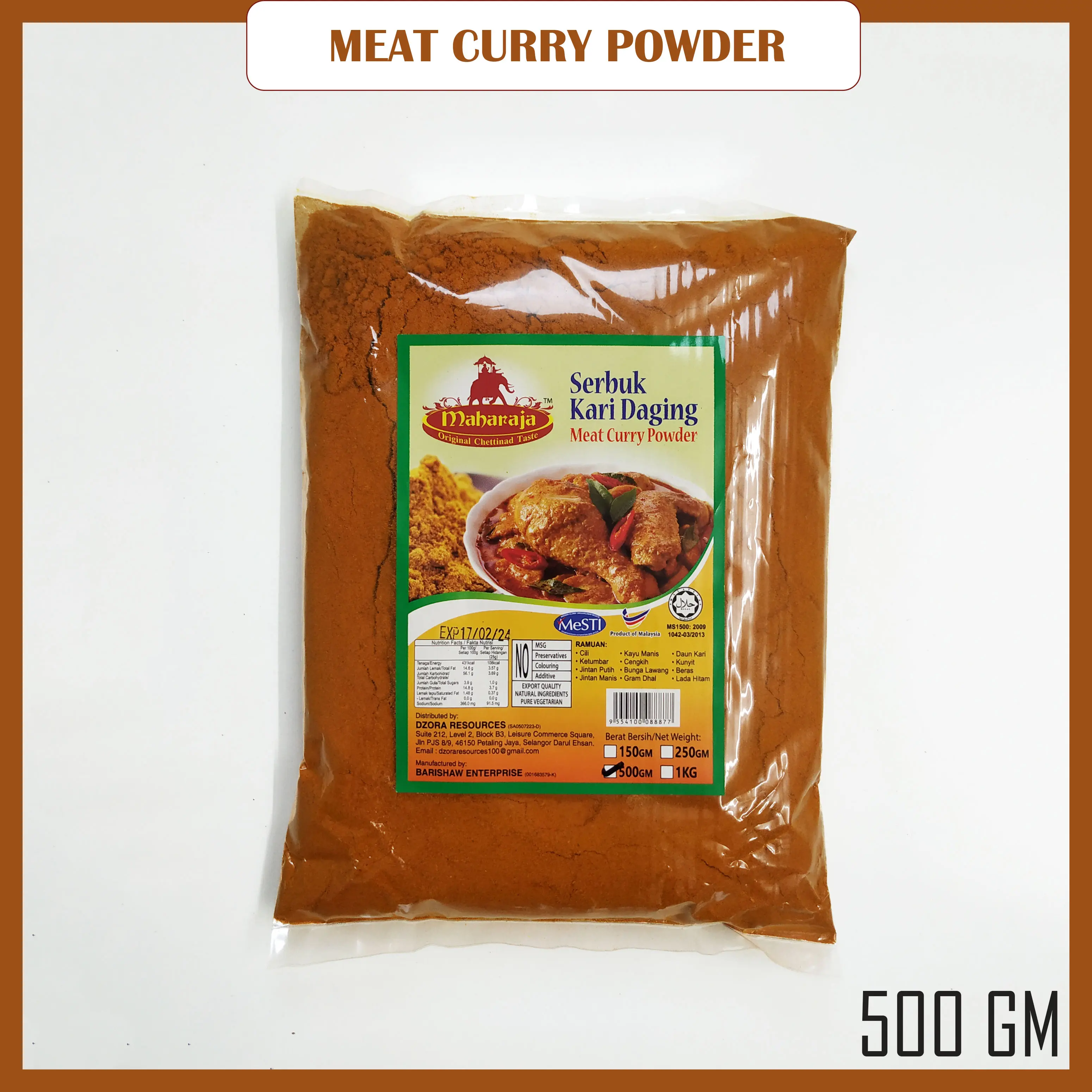 Meat Curry Powder 500 GM